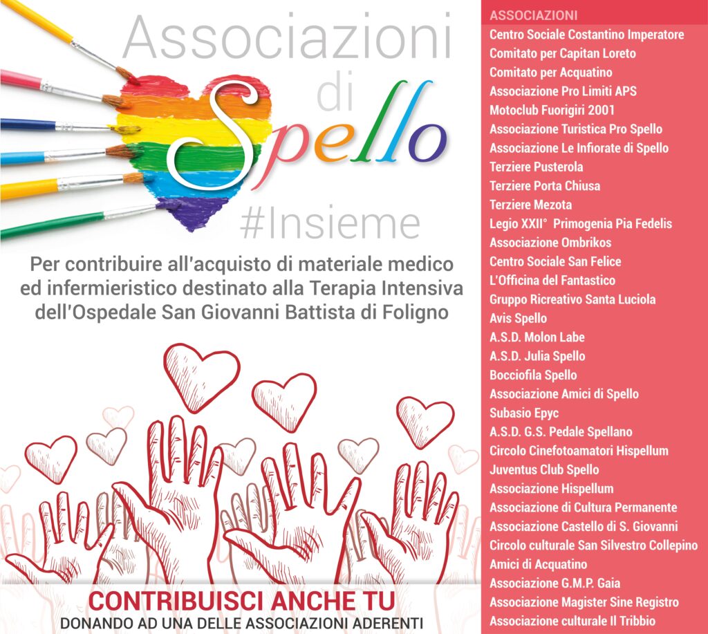 Associazioni di volontariato #insieme per raccogliere fondi